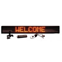 Affordable L-60x7-SO-Y2 Yellow Single Line Semi-outdoor Programmable LED Sign (6.5